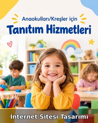 Anaokulu/Kreş İnternet Sitesi Tasarımı (Web Tasarım)