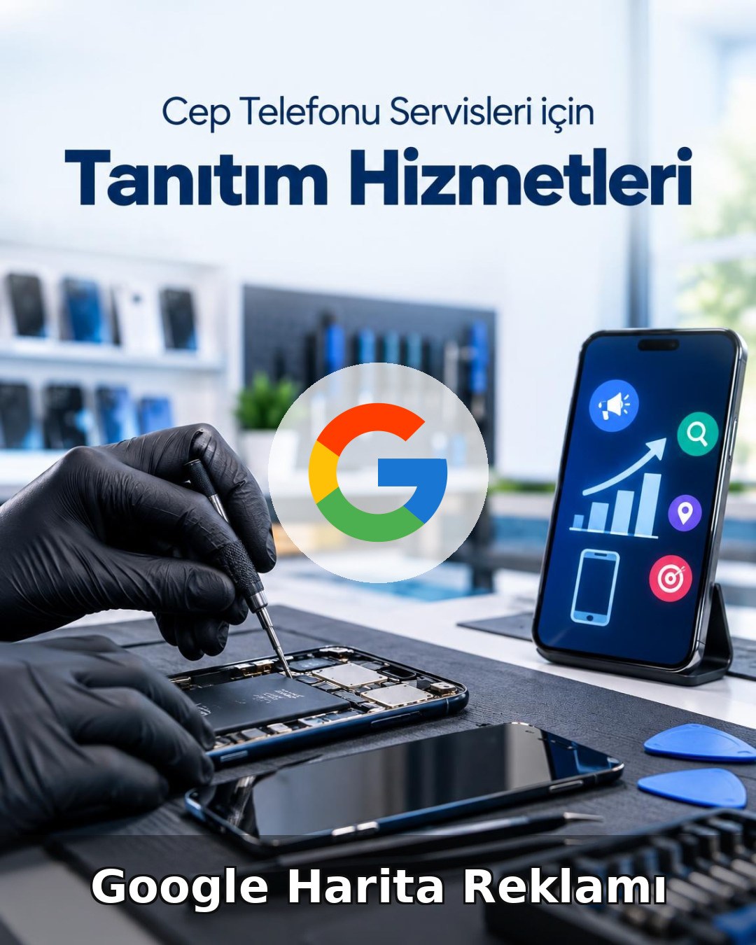 Cep Telefonu Servisi Google Harita Reklamı