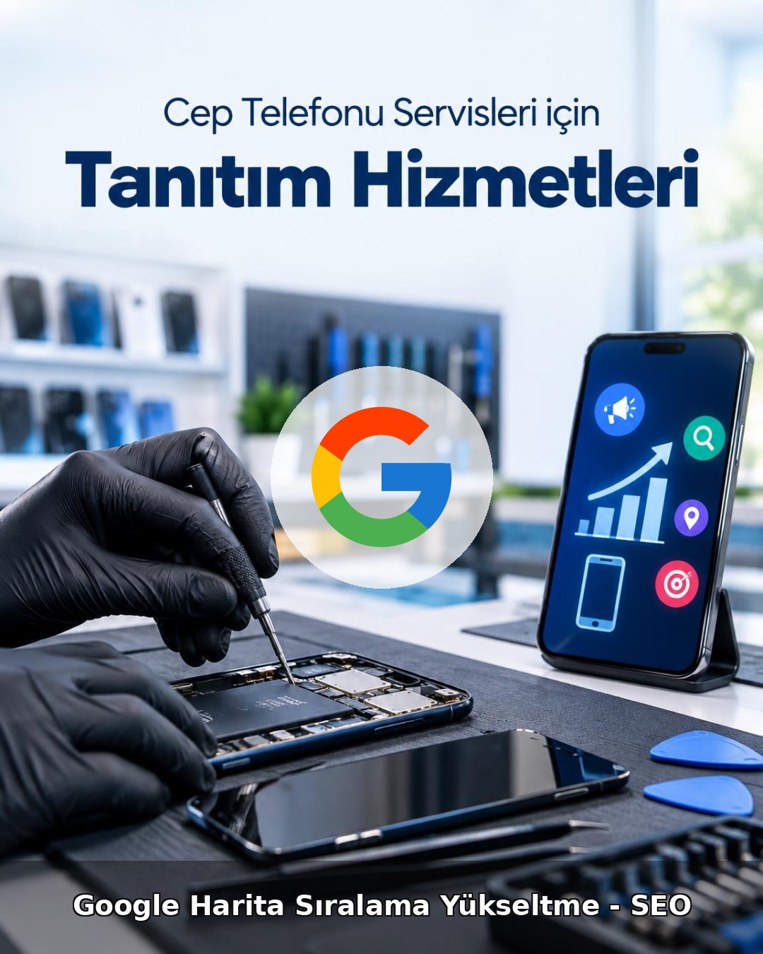 Cep Telefonu Servisi Google Harita Sıralama Yükseltme - SEO