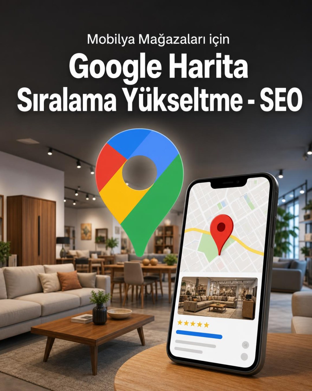 Mobilya Mağazası Google Harita Sıralama Yükseltme - SEO