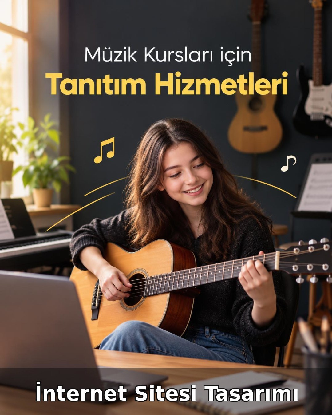 Müzik Kursu İnternet Sitesi Tasarımı (Web Tasarım)