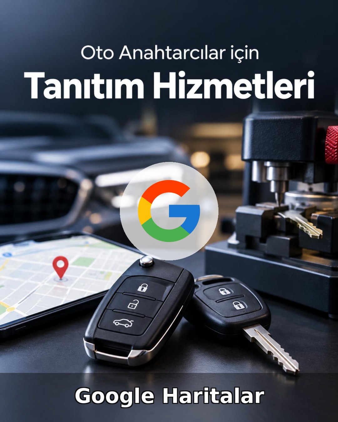 Oto Anahtar Google Harita Yönetimi