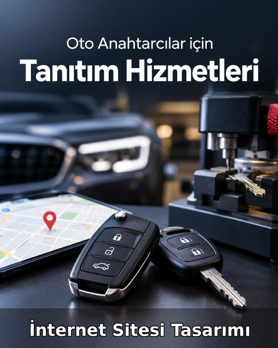 Oto Anahtar İnternet Sitesi Tasarımı (Web Tasarım)