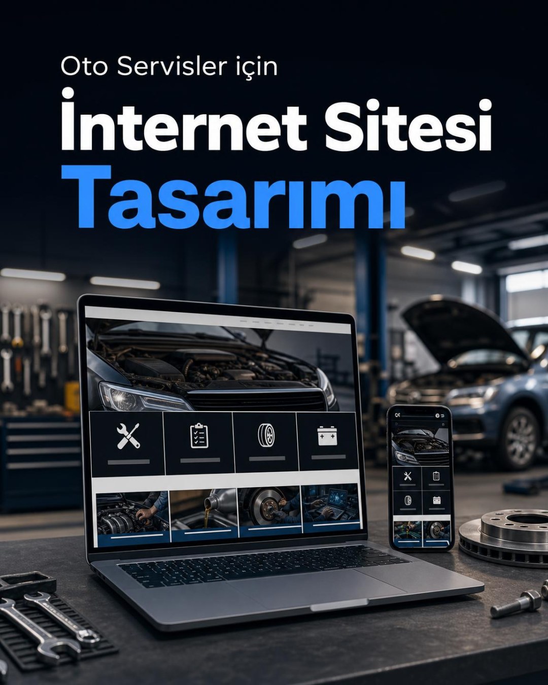 Oto Servis İnternet Sitesi Tasarımı (Web Tasarım)