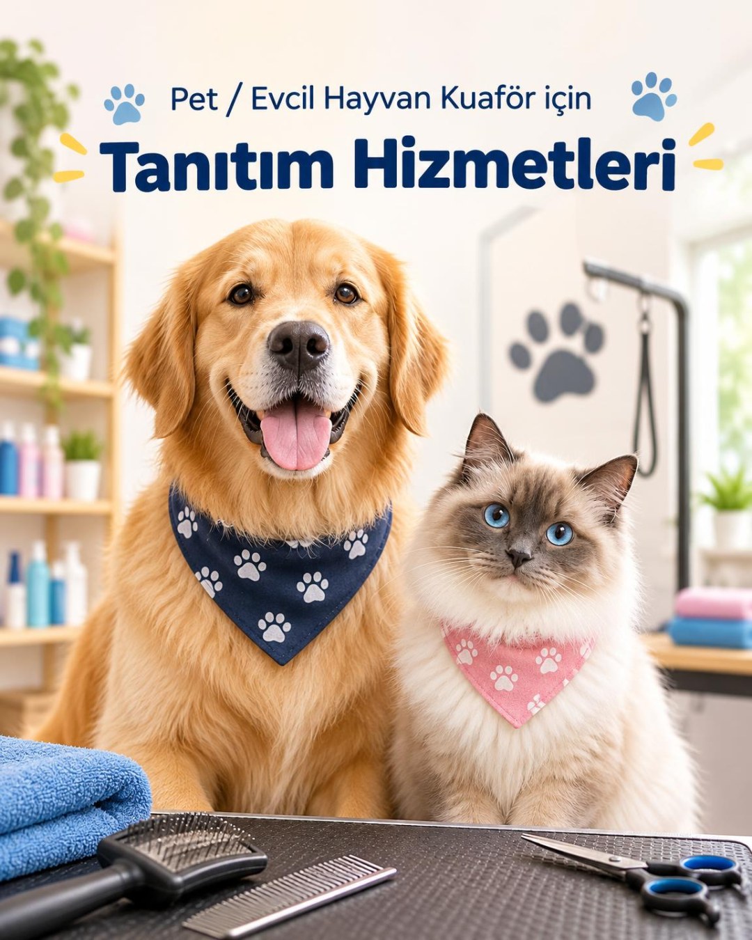 Pet / Evcil Hayvan Kuaföre Özel Tanıtım Hizmetleri
