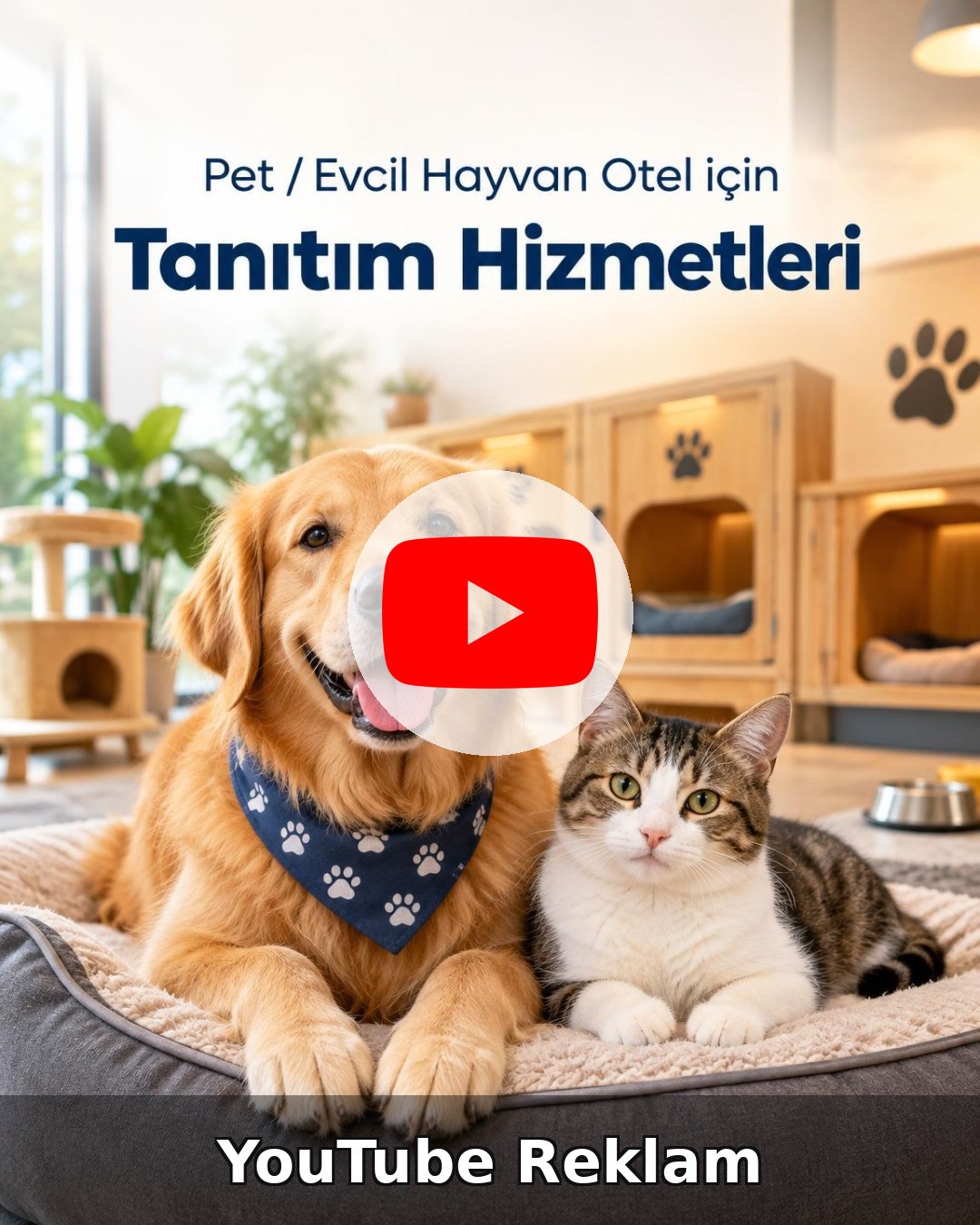 Pet / Evcil Hayvan Otel YouTube Reklam Yönetimi