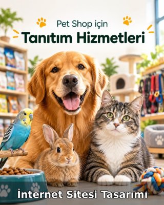 Pet Shop İnternet Sitesi Tasarımı (Web Tasarım)