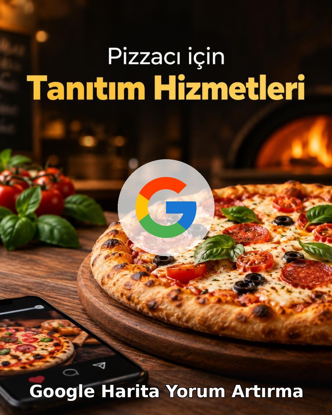 Pizzacı Google Harita Yorum Artırma