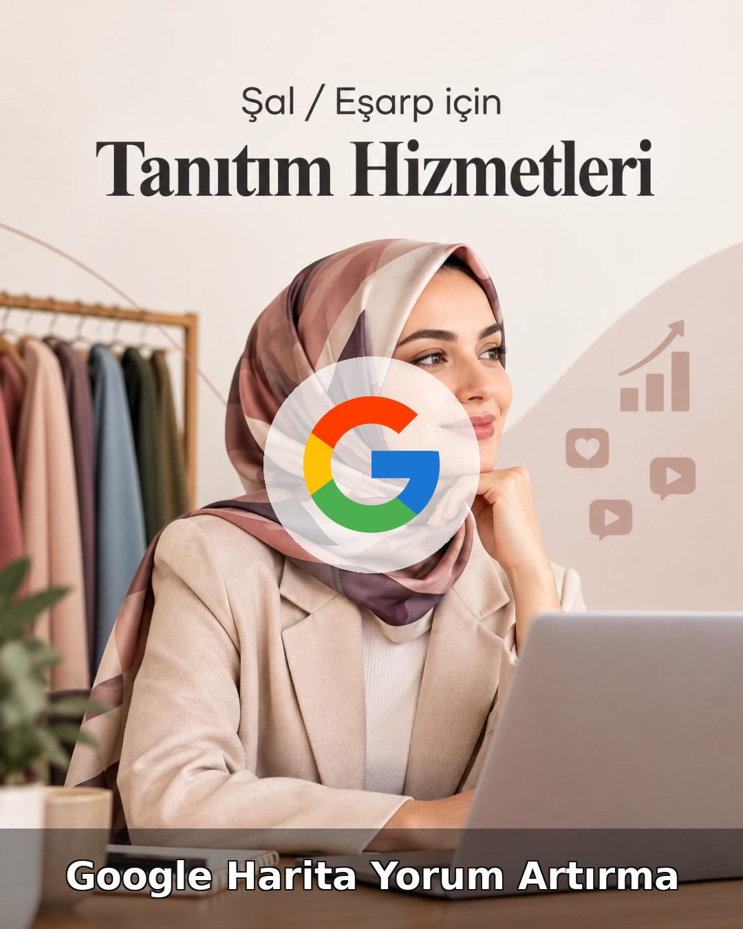 Şal / Eşarp Google Harita Yorum Artırma