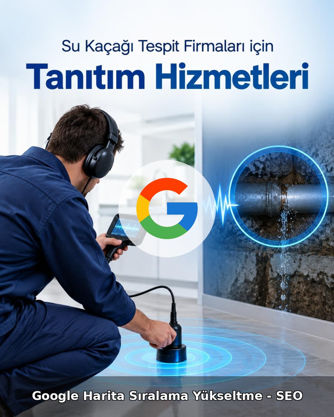 Su Kaçağı Tespiti Google Harita Sıralama Yükseltme - SEO